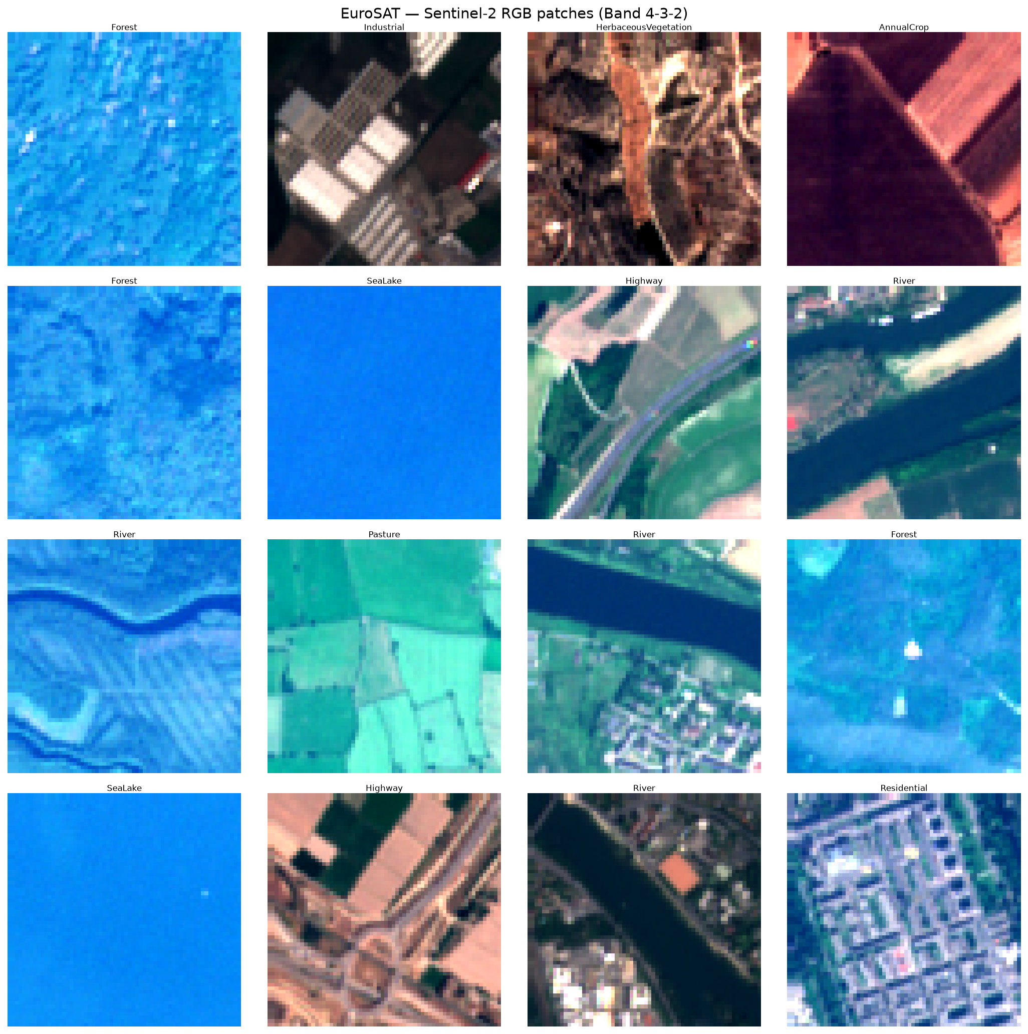 Sentinel-2 land cover samples
